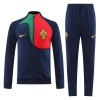 Chaqueta De Entrenamiento Trajes Portugal Navy 2022 - Hombre